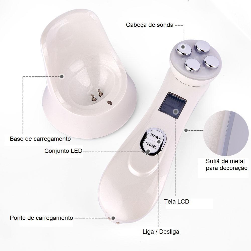 Aparelho Portátil Fototerapia LED Facial Anti - Rugas - New Again - Infinity Express