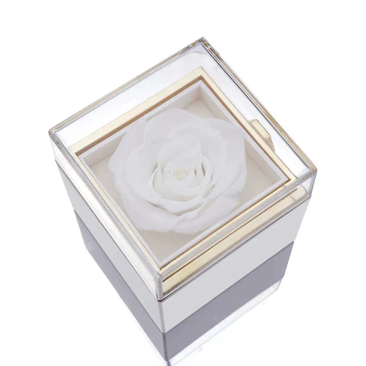 💖 Colar Dois Corações com Rosa Eternizada + Nomes Gravados!
