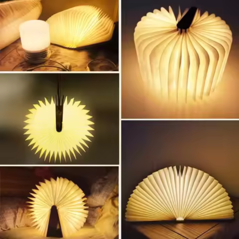 Luminária Livro Dobrável LED – Design Exclusivo