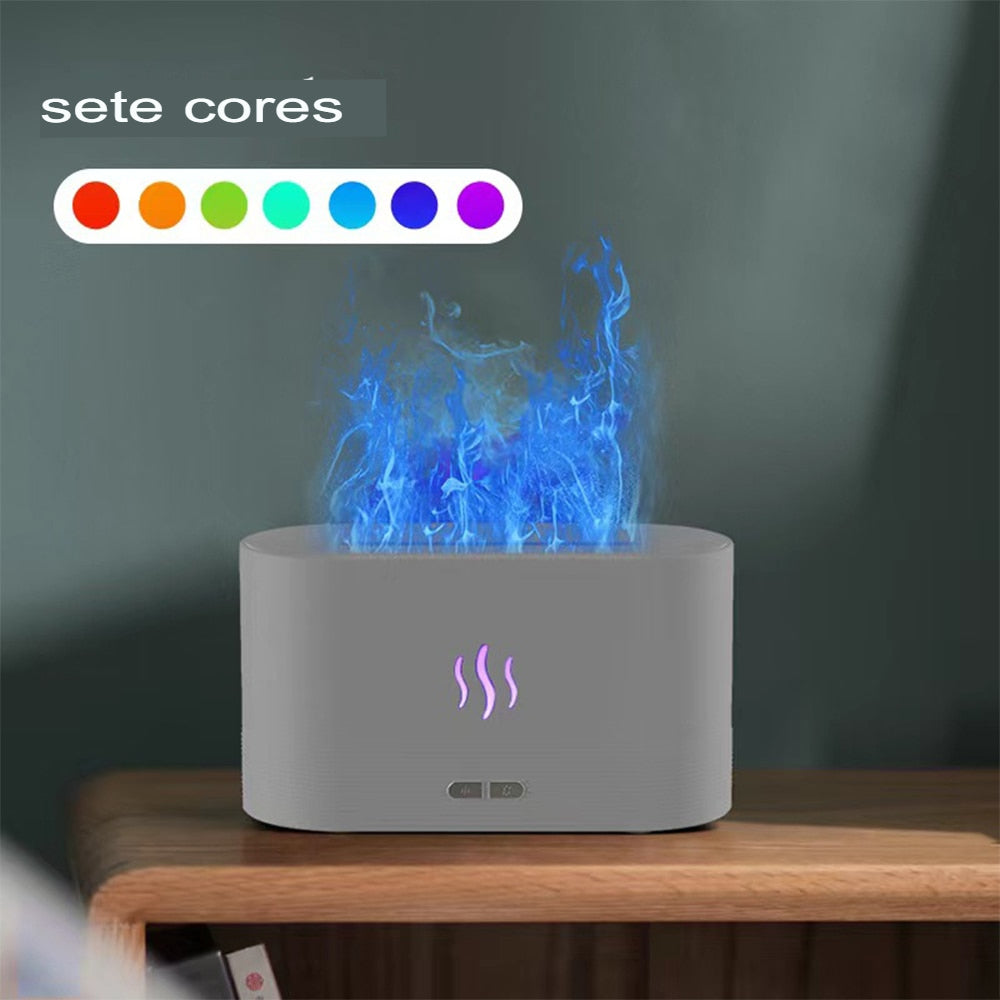 Umidificador e Aromatizador Exfinity - Efeito Chamas - Até 7 cores