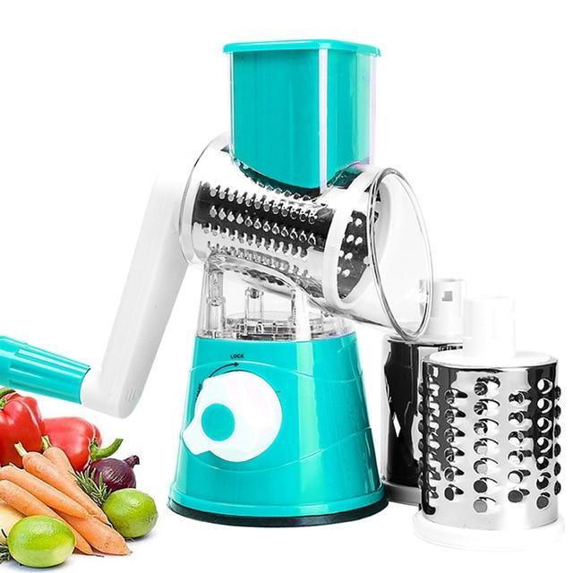 Fatiador de Frutas e Legumes 3 em 1 - Round Slicer