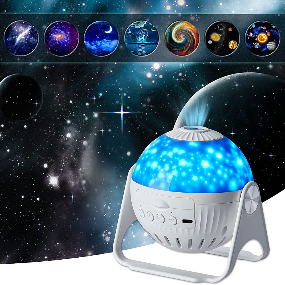 Projetor Galáxia Prime com 7 estilos Diferentes